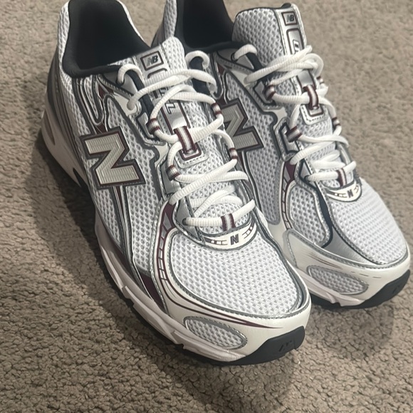 New Balance Other - New Balance Men’s White and Maroon Athletic Running Shoes